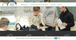 Desktop Screenshot of groupe-scolaire-armor.fr